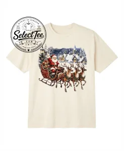Christmas Santa Reindeer T-Shirt 1 Christmas Santa Reindeer T-Shirt