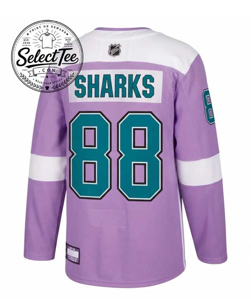 Thiết kế chưa có tên (18) San Jose Sharks Hockey Jersey – image 2 of 2