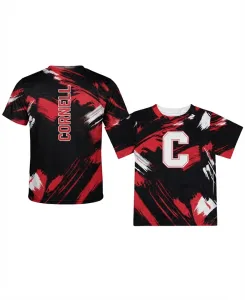 Custom Cornell Big Red T-Shirt - Modern Abstract Camo Print