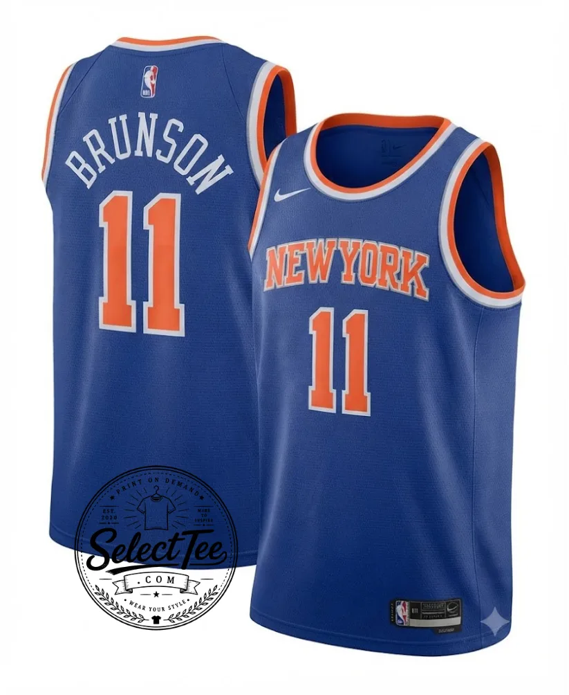 New York Knicks Jalen Brunson Basketball Jersey