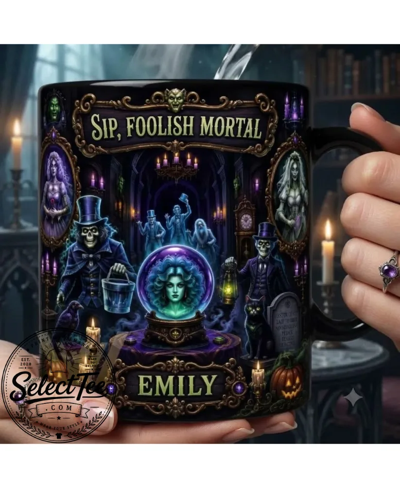 Gothic Phantom Spellbook Ceramic Mug