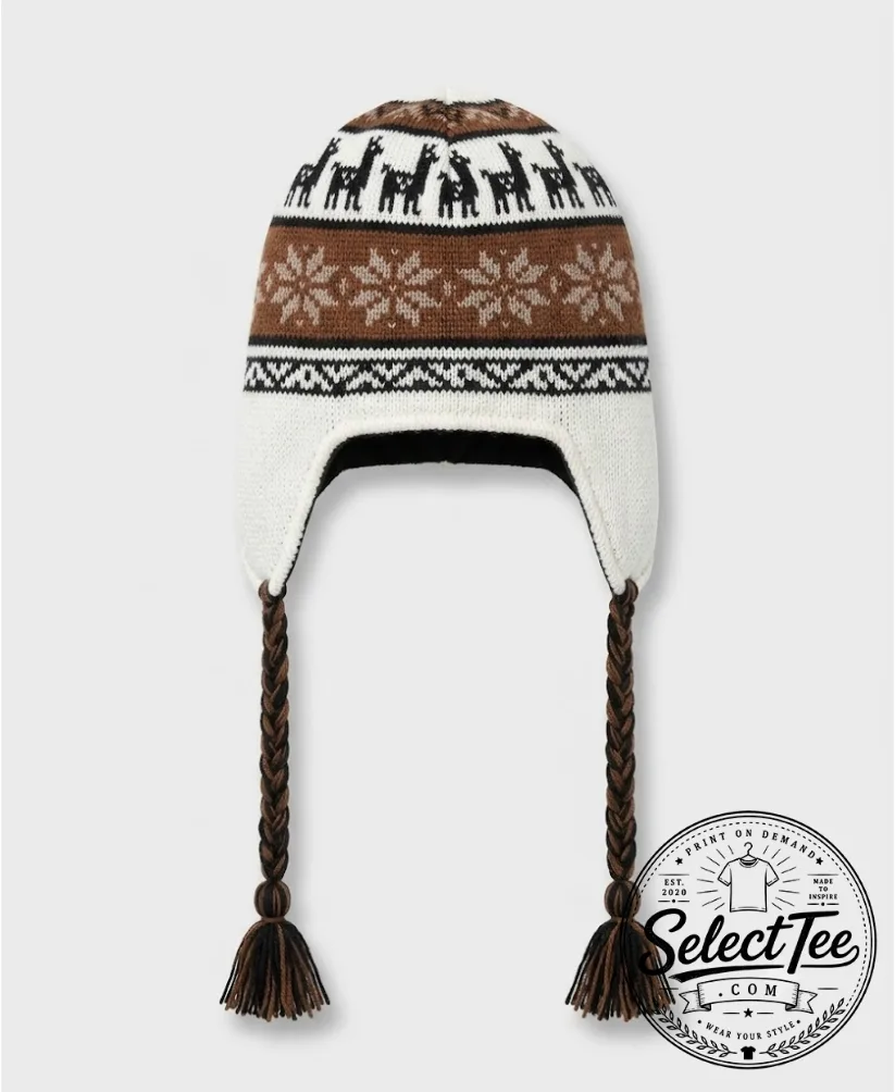 Jimin Fair Isle Earflap Beanie