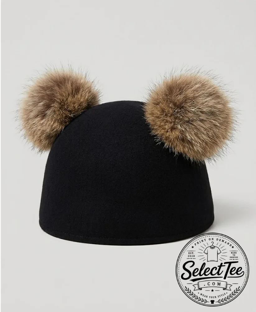 Jennie Cute Bear-Ear Plush Beanie